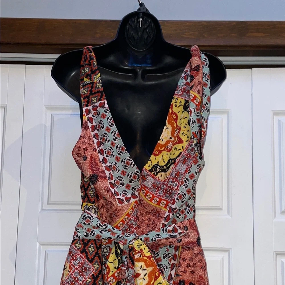 Harlyn by Anthropology Vibrant Patchwork Jumpsuit - Picture 8 of 12